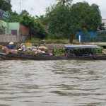Das Wasser ist Haupttransportweg im Mekong Delta