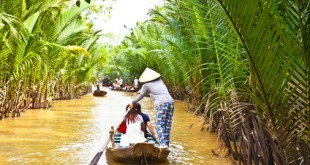 Im Mekong Delta ist das Boot das Hauptverkehrsmittel.